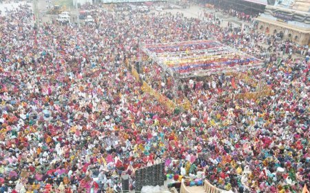 अन्नकूट की प्रसादी ग्रहण करने पहुंचे हजारों श्रद्धालु ,डेढ़ लाख से अधिक श्रद्धालुओं को प्रसादी प्रदान की