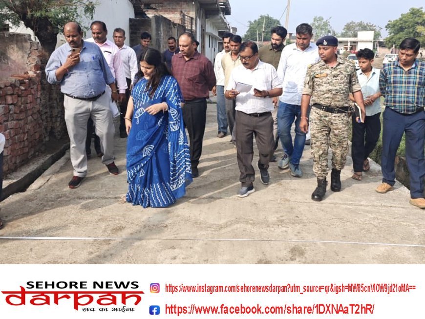 सीसी रोड़ मापदंड अनुरूप नही पाए जाने पर नोटिस जारी करने के दिए निर्देश