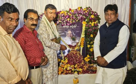 विधायक पहुचे कन्नौद,सुशीला देवी शर्मा के निधन पर अर्पित की विनम्र श्रद्धांजलि