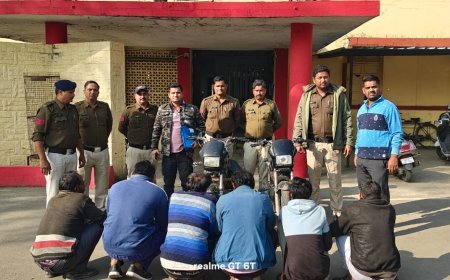 थाना मंड़ी को मिली सफलता, ग्राम मुस्कुरा में घर से आभूषण चोरी करने वाले 6 आऱोपी को थाना मंड़ी पुलिस द्वारा  किया गया गिरफ्तार   