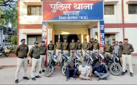 मध्यप्रदेश पुलिस की वाहन चोरों पर बड़ी कार्रवाई