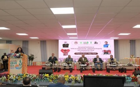 गाडरवाड़ा की सबई रस्सी एवं दोना पत्तल बनाने की विधि मेले में आकर्षण का केन्द्र रही