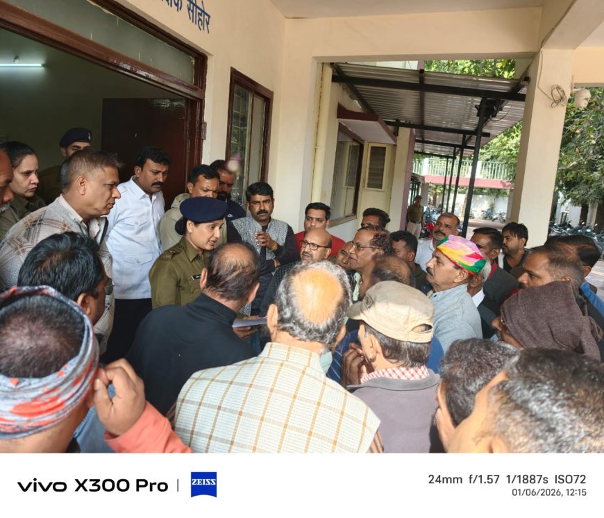 सर्व क्षत्रिय राजपूत समाज पुलिस अधीक्षक को निष्पक्ष जांच हेतु सौंपा ज्ञापन