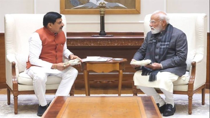 प्रधानमंत्री श्री मोदी से मुख्यमंत्री डॉ. यादव ने नई दिल्ली में की सौजन्य भेंट