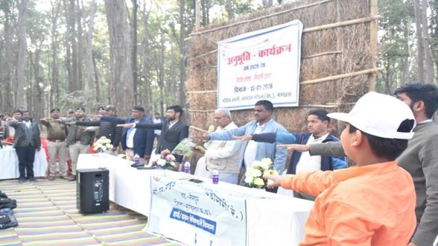 इको पर्यटन क्षेत्र गिदली घुघरा में “अनुभूति कार्यक्रम” में विद्यार्थियों ने प्रकृति से सीखा जीवन का पाठ