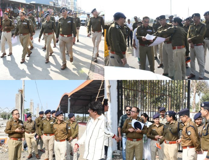 कुबरेश्वर धाम  में आयोजित होने वाले  रूद्राक्ष महोत्सव के यातायात डायवर्जन व्यवस्था ,  विभिन्न जिलों के अधिकारयों के साथ बैठक,पुलिस प्रसाशन अलर्ट मोड पर