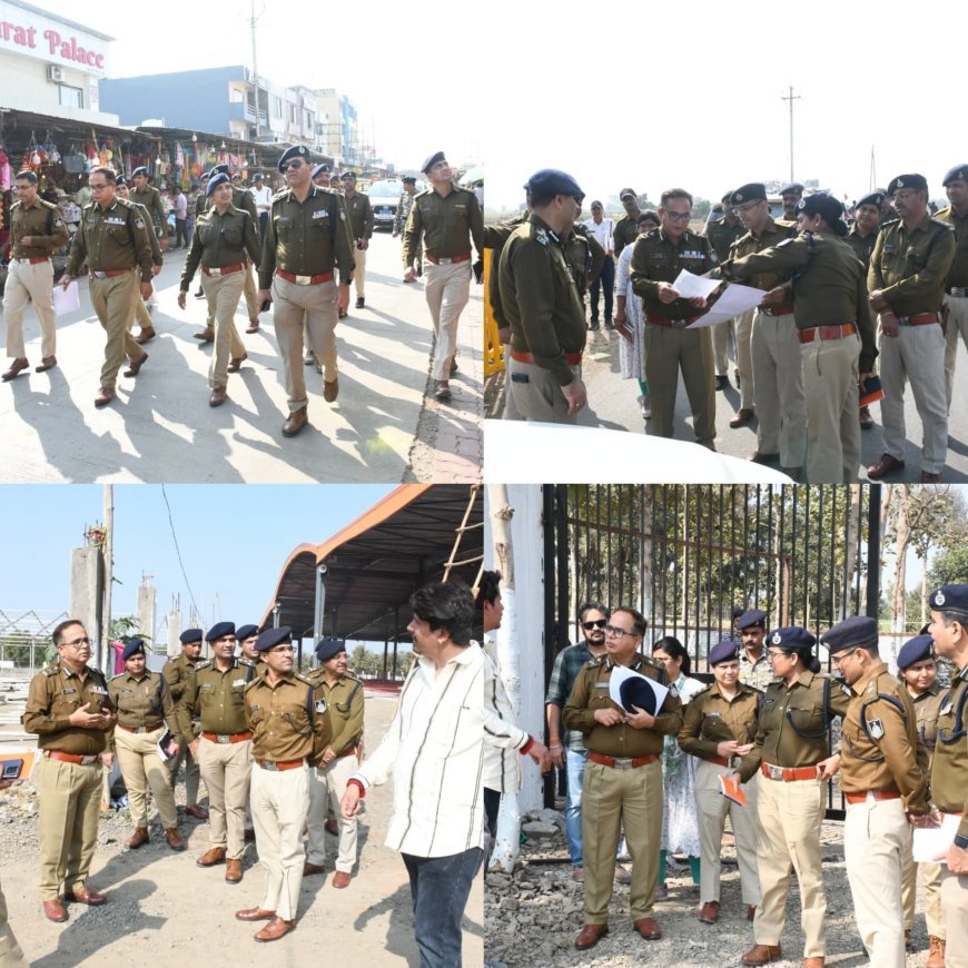 कुबरेश्वर धाम  में आयोजित होने वाले  रूद्राक्ष महोत्सव के यातायात डायवर्जन व्यवस्था ,  विभिन्न जिलों के अधिकारयों के साथ बैठक,पुलिस प्रसाशन अलर्ट मोड पर