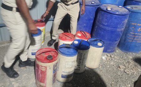 अवैध डीजल भंडारण पर थाना जावर पुलिस द्वारा कार्यवाही l